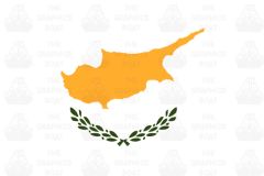 Cyprus flag sticker 