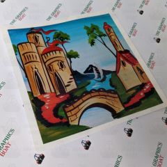 Traditional Canal Boat Castle  Scene 8 sticker 