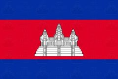Cambodia flag sticker 