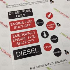 Bss diesel sticker set