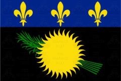 Guadeloupe Flag Sticker