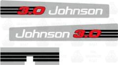 Johnson 3.0 OUTBOARD DECAL STICKER GRAPHIC
