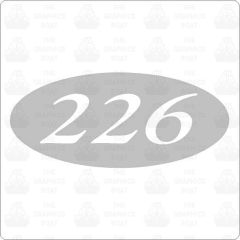 Larson 226 Oval Decal Sticker