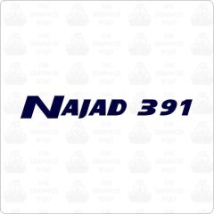 Najad 391 Boats Lettering Sticker