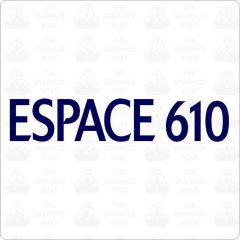 Ocqueteau Espace 610 Lettering Decals Sticker