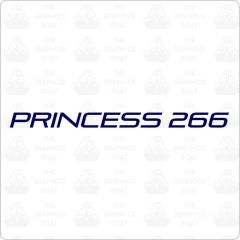 Princess Boats 266 Decals Sticker