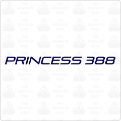 Princess Boats 388 Decals Sticker