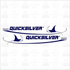  Quicksilver 550 Boats Decals Sticker Pair