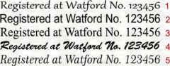 Registered at Watford Canal Boat Sticker