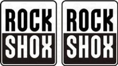 Rock Shox Oblong Logo Bicycle Sticker Decals