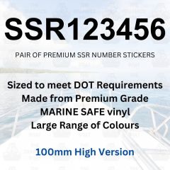 SSR Boat Boat Number Stickers 100mm High