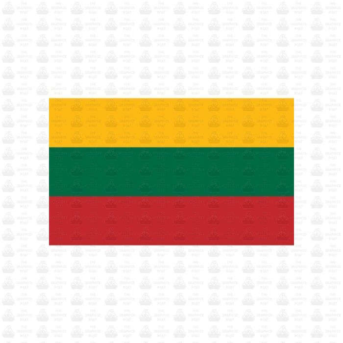 4" Lithuanian Flag Vinyl Sticker Decal – Rayd Workshop, Self-Adhesive, USA Made, EBY-C2023-1