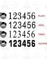 Combined BW and CRT Boat Index Numbers - OUR OWN DESIGN (Pair)