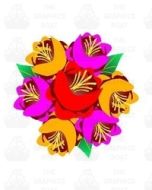 Traditional Style Canal Rose Sticker  Design 20B